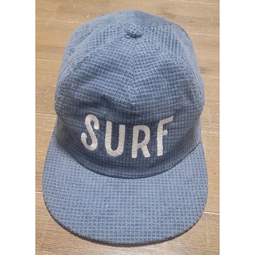 Surf Embroidered Blue Cap